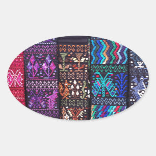 Guatemala's beautiful design oval sticker