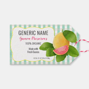 Guava Fruit Canning Jar  Label
