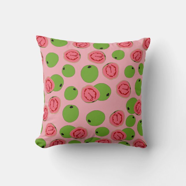Guava Fruit Pattern  Cushion (Front)