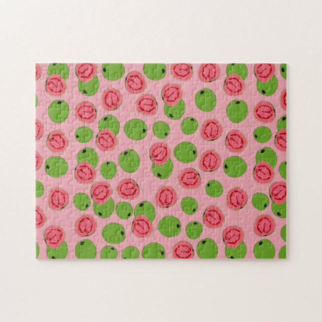 Guava Fruit Pattern  Jigsaw Puzzle (Horizontal)