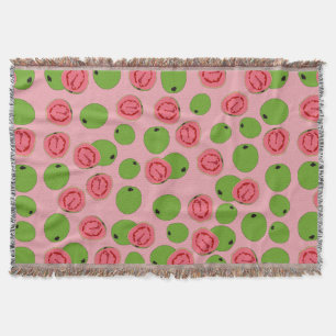 Guava Fruit Pattern Throw Blanket