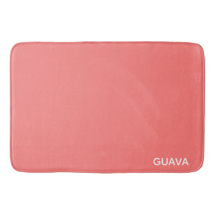 Guava pink color name bath mat