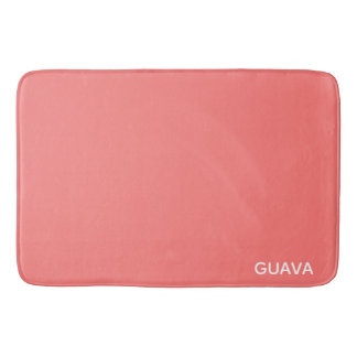 Guava pink color name bath mat