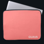 Guava pink colour name laptop sleeve<br><div class="desc">The warm pink of guava fruit.</div>