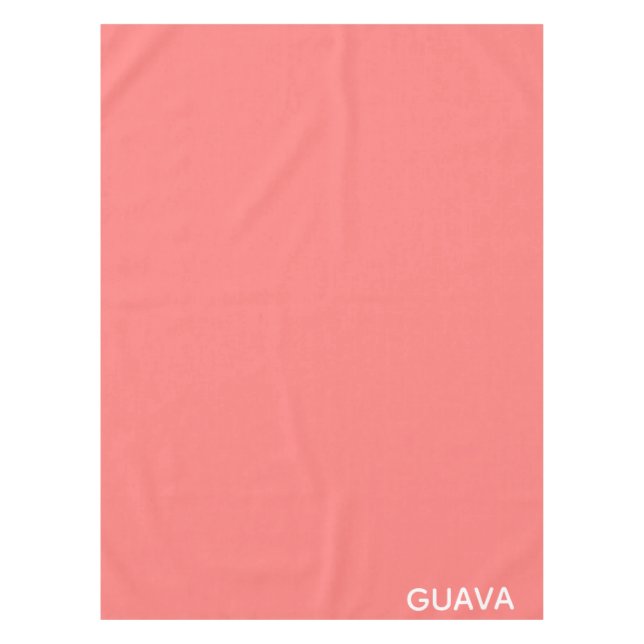 Guava pink colour name tablecloth (Front)
