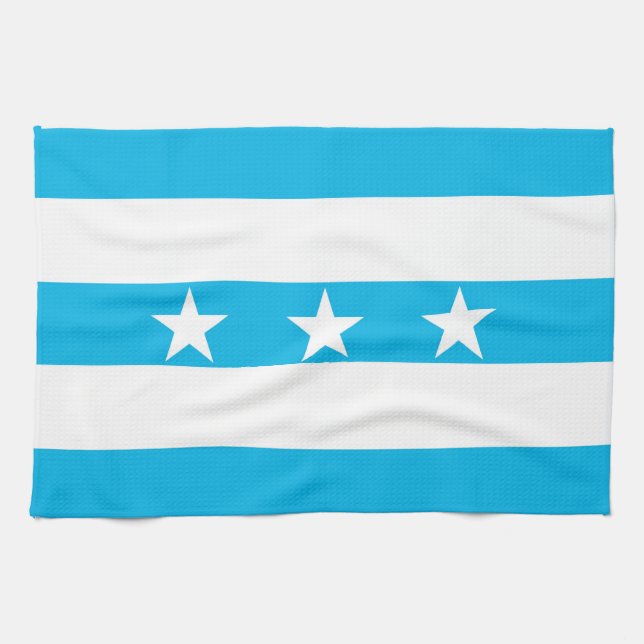 Guayaquil city flag Ecuador symbol Tea Towel (Horizontal)