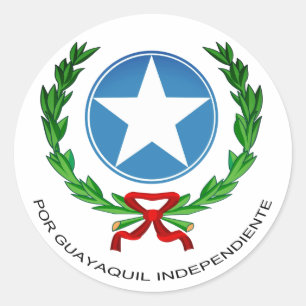 Guayaquil coat of arms classic round sticker