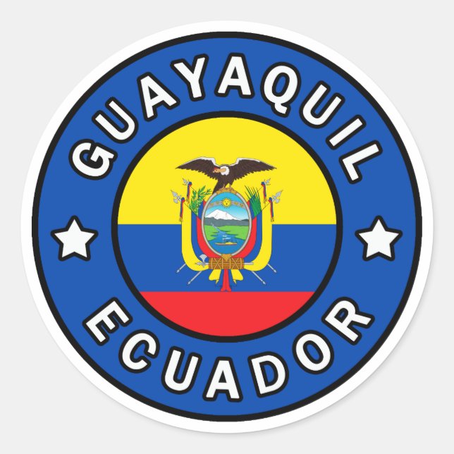 Guayaquil Ecuador Classic Round Sticker (Front)