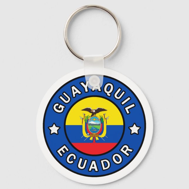Guayaquil Ecuador Key Ring (Front)