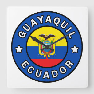 Guayaquil Ecuador Square Wall Clock