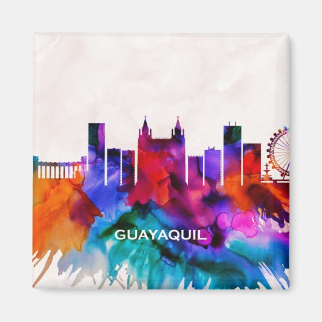 Guayaquil Skyline Magnet (Front)