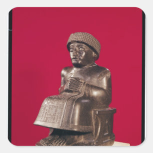 Gudea, Prince of Lagash, dedicated to Square Sticker