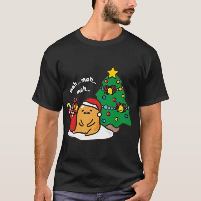 Gudetama Christmas Tree Hoodie Sweatshirt T-Shirt (Front)