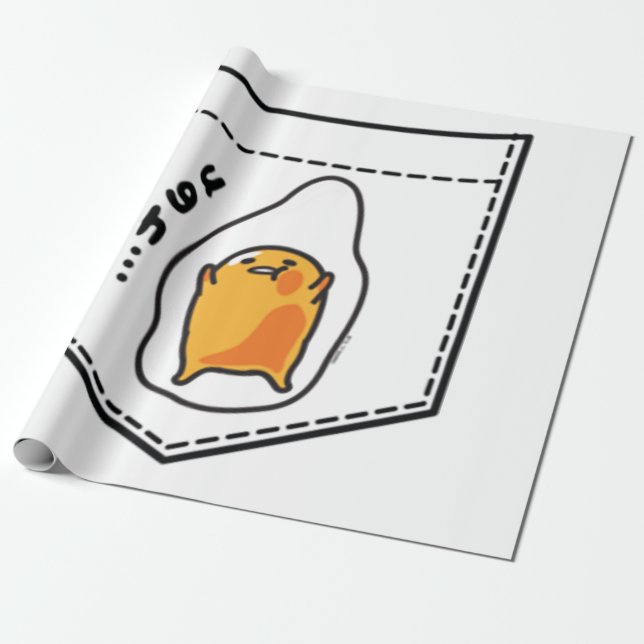 Gudetama Pocket Sweatshirt Wrapping Paper (Unrolled)