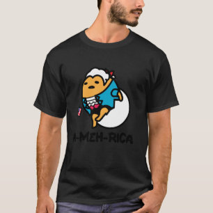 Gudetama the Lazy Egg USA Patriotic America Foundi T-Shirt