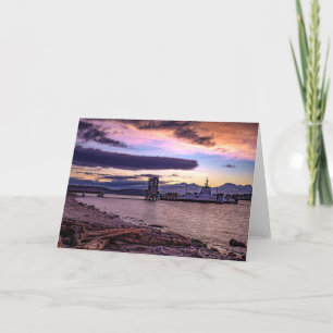 Guemes Ferry Sunrise Thank You Card