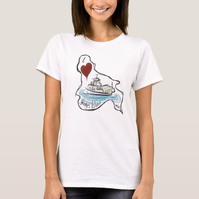 Guemes Island Ferry T-Shirt (Front)