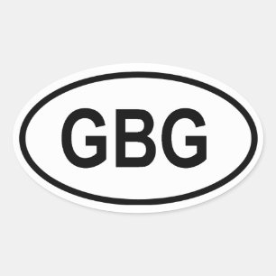 Guernsey "CBG" Oval Sticker