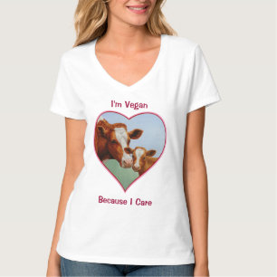 Guernsey Cow and Calf Vegan T-Shirt