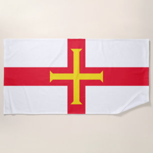 Guernsey Flag Beach Towel