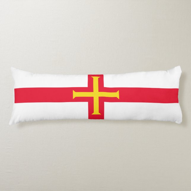 Guernsey flag body cushion (Front)