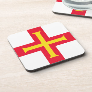 Guernsey flag coaster
