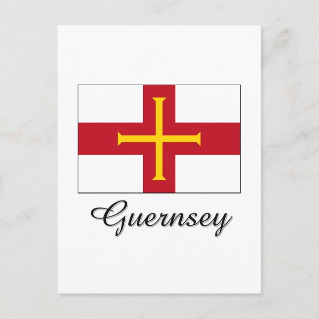 Guernsey Flag Design Postcard (Front)