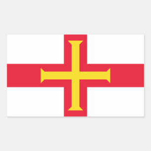 Guernsey Flag GG Rectangular Sticker