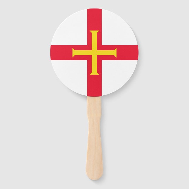 Guernsey Flag Hand Fan (Front)