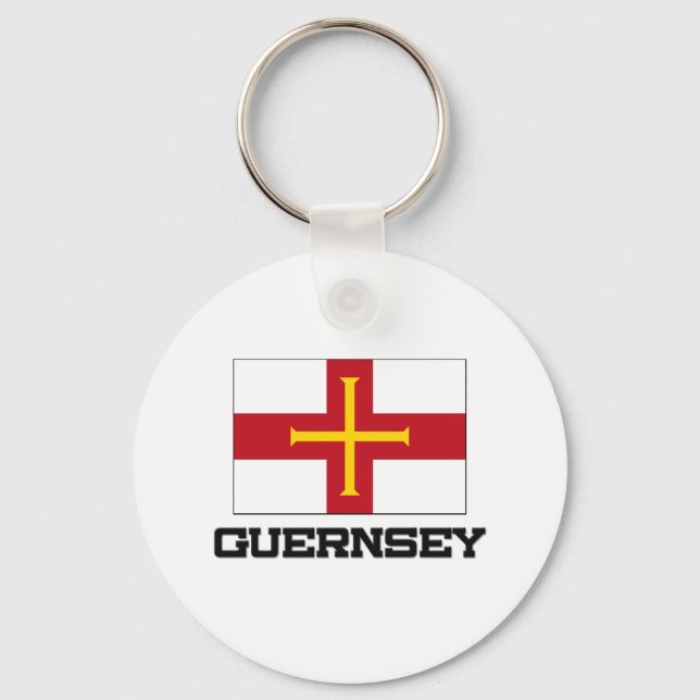 Guernsey Flag Key Ring (Front)