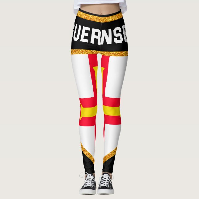 Guernsey Flag Leggings (Front)