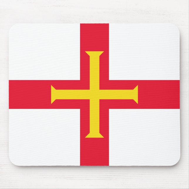Guernsey Flag Mouse Mat (Front)