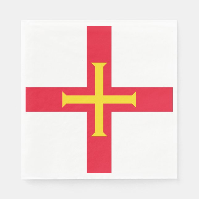 Guernsey Flag Napkin (Front)