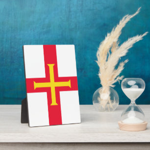 Guernsey flag plaque