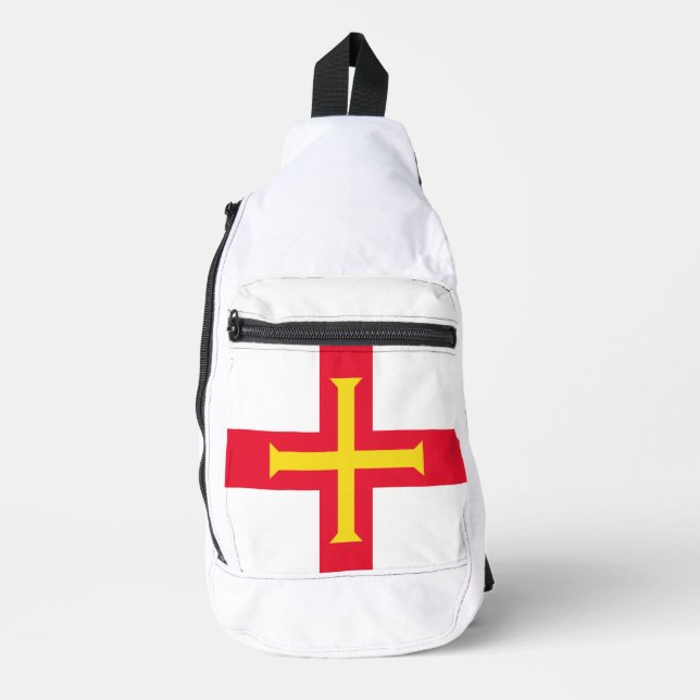 Guernsey flag sling bag (Front)