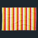 Guernsey flag stripes red yellow white pattern Nor Tea Towel<br><div class="desc">Guernsey flag stripes red yellow white pattern Normandy United Kingdom</div>