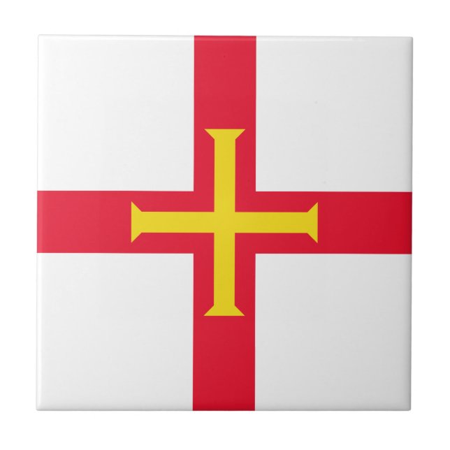 Guernsey Flag Tile (Front)