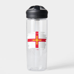 Guernsey flag water bottle