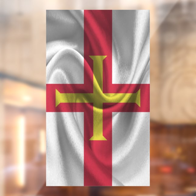 Guernsey Flag Window Cling (Sheet 2)
