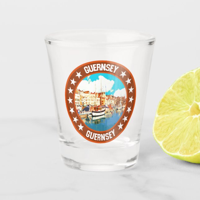 Guernsey                                           shot glass (Front)