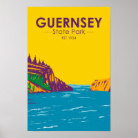 Guernsey State Park Wyoming Vintage