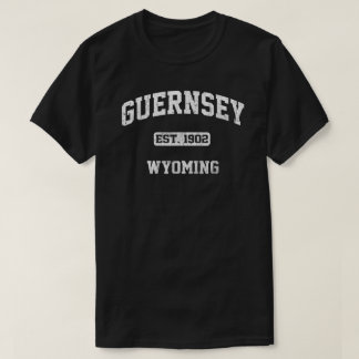 Guernsey Wyoming Wy Vintage State Athletic Style  T-Shirt
