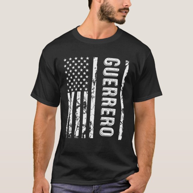 Guerrero Last Name Funny Surname Team Family Reuni T-Shirt (Front)