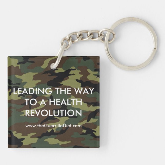 Guerrilla Diet (double-sided) Keychain (Back)