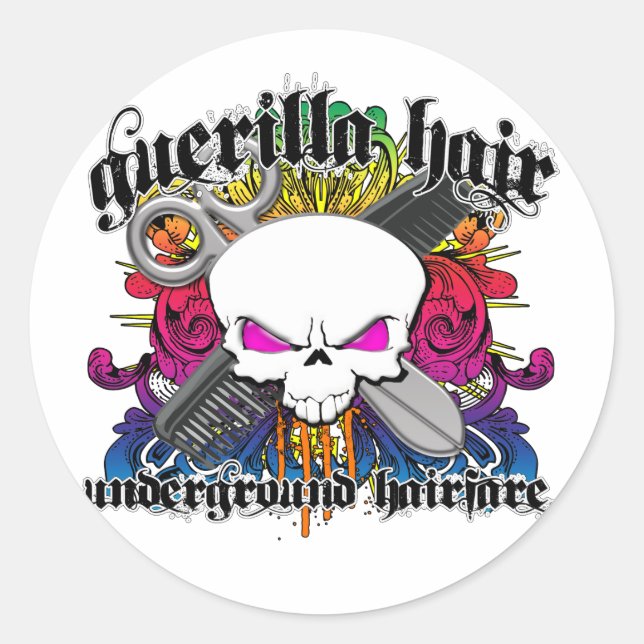 Guerrilla Hair Stickers (Front)