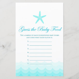Guess baby food - Baby Shower Game