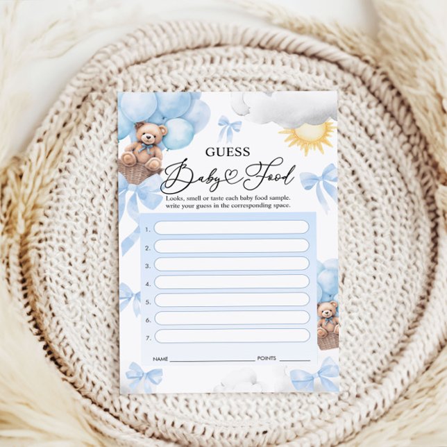 Guess Baby Food Game Cards - Baby Shower Game (Creator Uploaded)