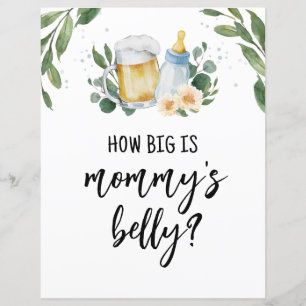 Guess How Big Is Mummy Belly Sign Baby Is Brewing