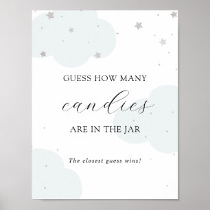 Guess How Many Are in the Jar Shower Game Poster