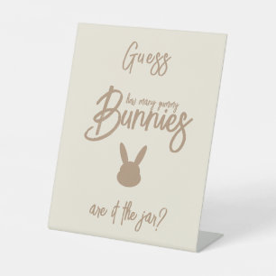 Guess How Many Baby Shower Game Pedestal Sign